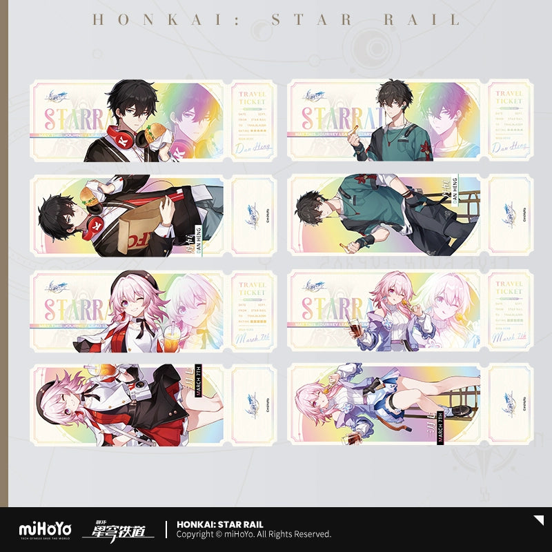 honkai star rail holographic card Honkai: Star Rail Gourment Sailing Series: Holographic Ticket