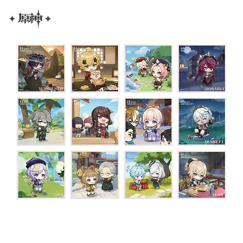 Genshin Impact Auspicious Moments Series Mini Shikishi – KUMAGAME SHOP