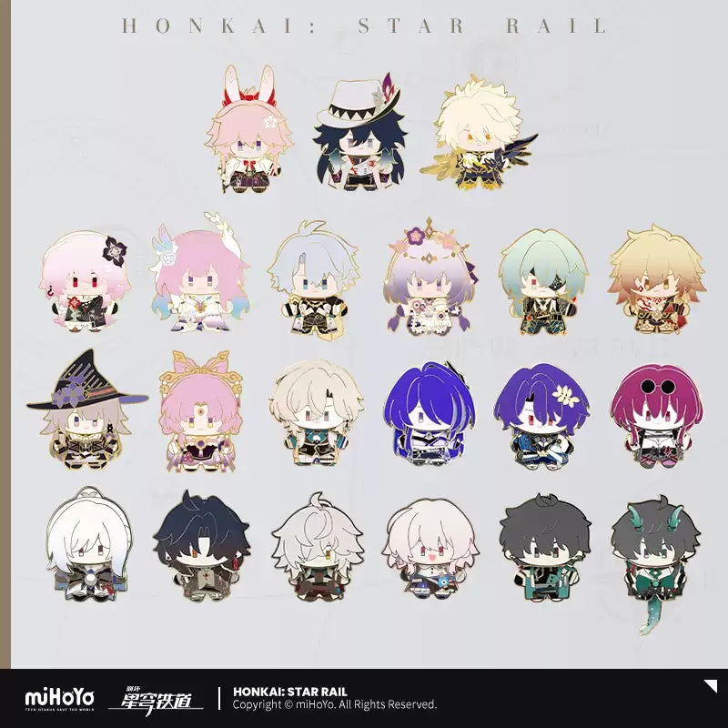 [Official Merchandise] Chibi Doll Series Happy Shake Metal Badge | Honkai: Star Rail