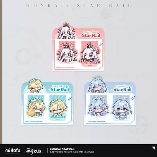 [Official Merchandise] Pom-Pom Gallery Series Soft Magnetic Bookmark Set | Honkai: Star Rail