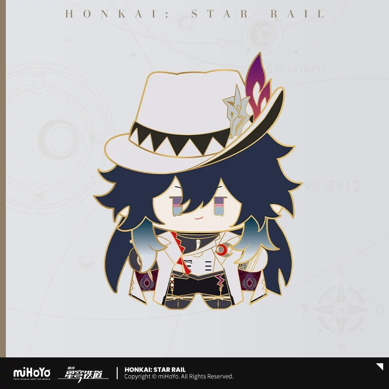 [Official Merchandise] Chibi Doll Series Happy Shake Metal Badge | Honkai: Star Rail