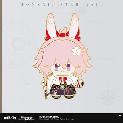 [Official Merchandise] Chibi Doll Series Happy Shake Metal Badge | Honkai: Star Rail