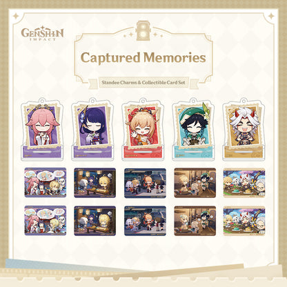 [Official Merchandise] Captured Memories Series: Character Standee Collectible Card Set | Genshin Impact