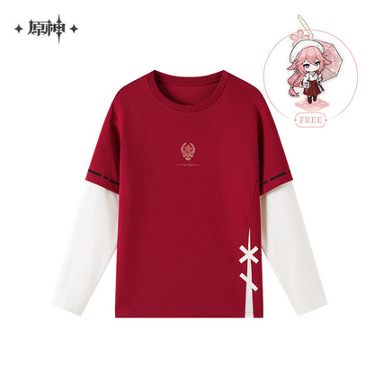 [Pre-Order] Yae Miko Theme Impression Series Patchwork Long-Sleeve T-Shirt | Genshin Impact (Nov 2024)