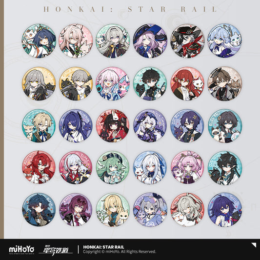 [Official Merchandise] Little Cat Series Tinplate Badges | Honkai: Star Rail