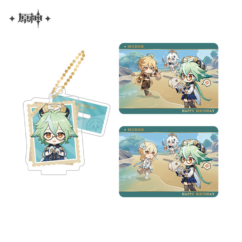 [Official Merchandise] Captured Memories Series: Character Standee Collectible Card Set | Genshin Impact