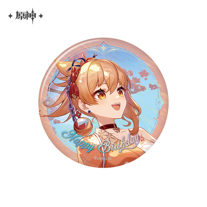[Official Merchandise] Birthday Series Character Badges 2025 | Genshin Impact
