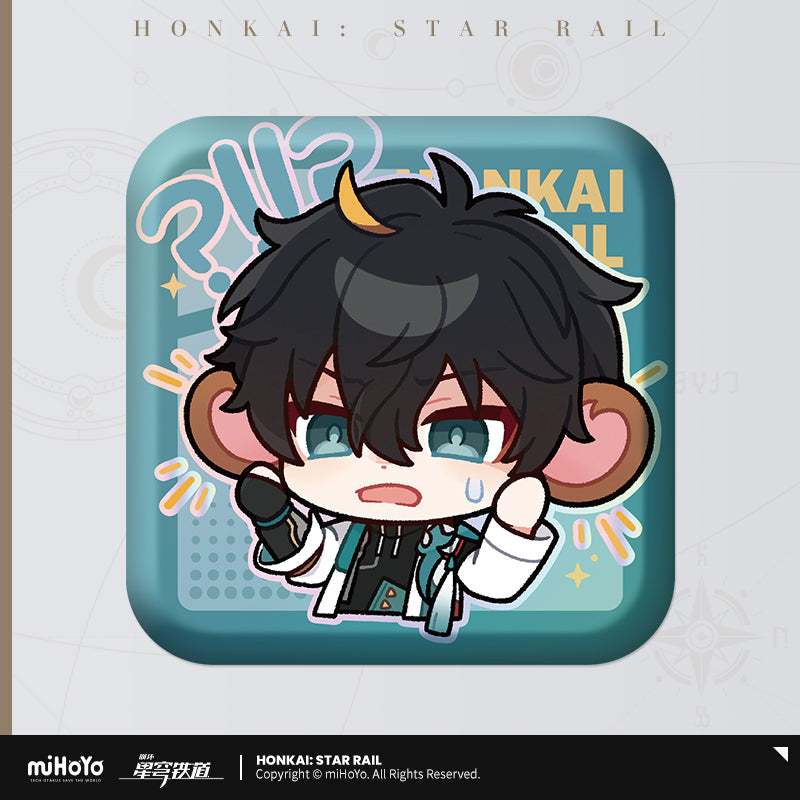 [Official Merchandise] Pom-Pom Exhibition Hall Series: Square Badges | Honkai: Star Rail