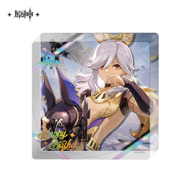 [Official Merchandise] Birthday Series Character Thick Acrylic Coasters 2025 | Genshin Impact