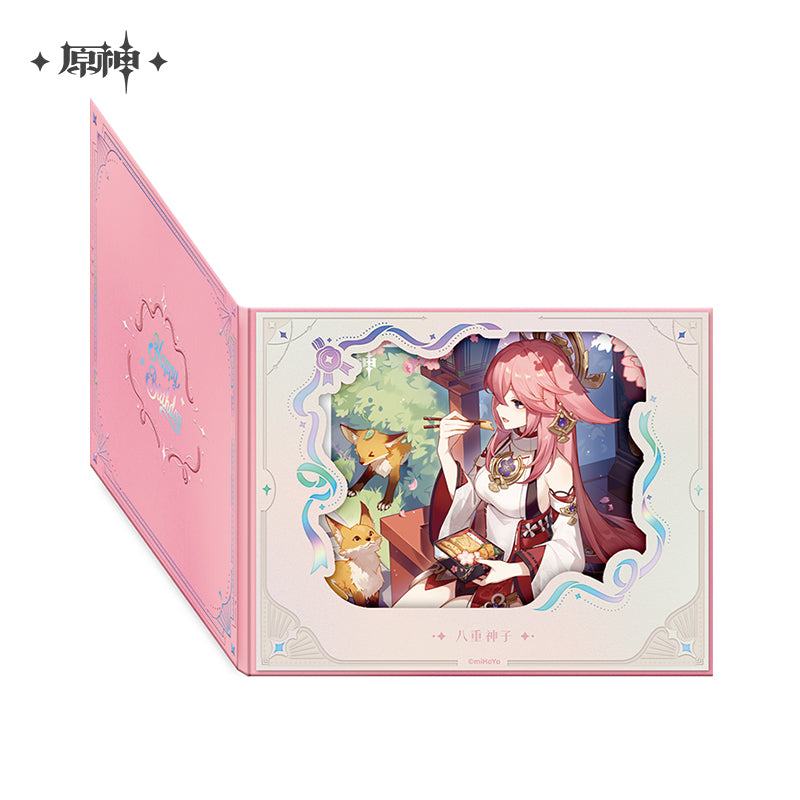 [Official Merchandise] Birthday Series Flip-Page Lattice Window Shikishi 2025 | Genshin Impact