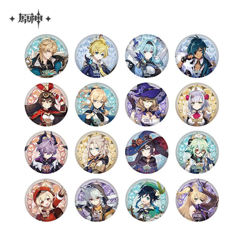 [Pre-Order] Mondstadt City Theme Series Character Badge - New Craft | Genshin Impact