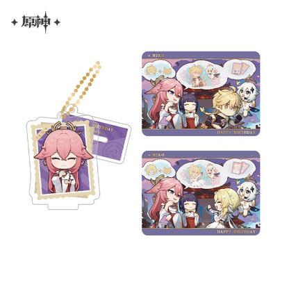 [Official Merchandise] Captured Memories Series: Character Standee Collectible Card Set | Genshin Impact