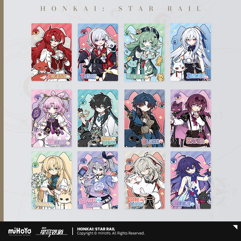 [Official Merchandise] Little Cat Series Holographic Collectible Ticket | Honkai: Star Rail