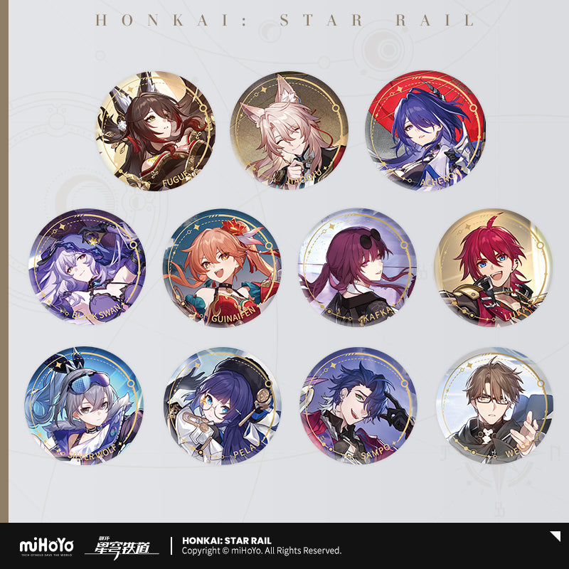 [Official Merchandise] Illustration Series Tinplate Badges - Nihility Path | Honkai: Star Rail