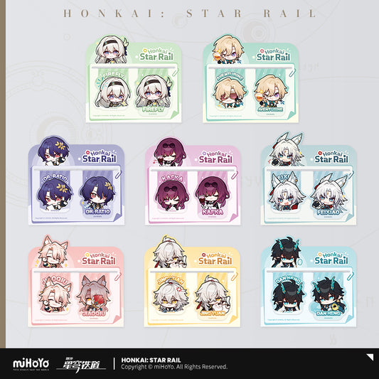 [Pre-Order] Pom-Pom Exhibition Hall Series Soft Magnetic Bookmark Set | Honkai: Star Rail (Within 200 Days)