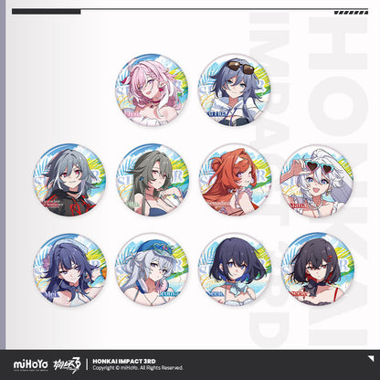 [Pre-Order] Summer Cruise Series Vol.6 Tinplate Badge | Honkai Impact 3rd (Within 200 Days)