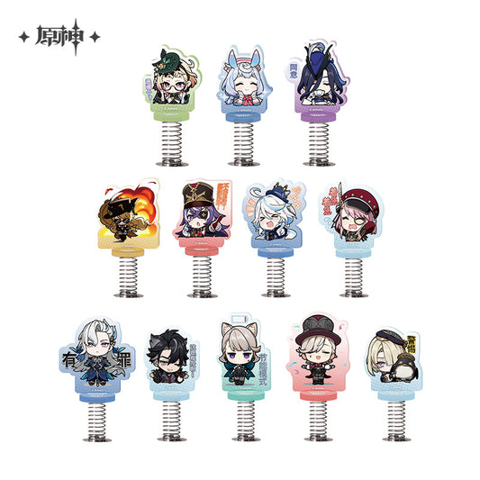 [Official Merchandise] Chibi Emoji Series Happy Shake Standee - Court of Fontaine | Genshin Impact