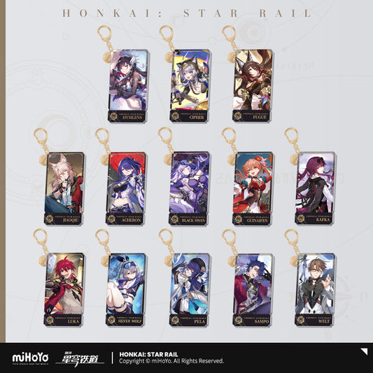 [Official Merchandise] Illustration Series Acrylic Keychains - Nihility Path | Honkai: Star Rail