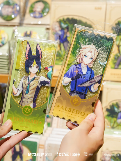 [Official Merchandise] Forest Adventure Series: Acrylic Standee & Quicksand Acrylic Laser Ticket | M&G Stationery X Genshin Impact