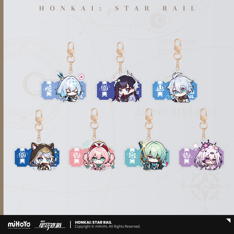 [Official Merchandise] Pom-Pom Exhibition Hall Series: Acrylic Charms | Honkai: Star Rail