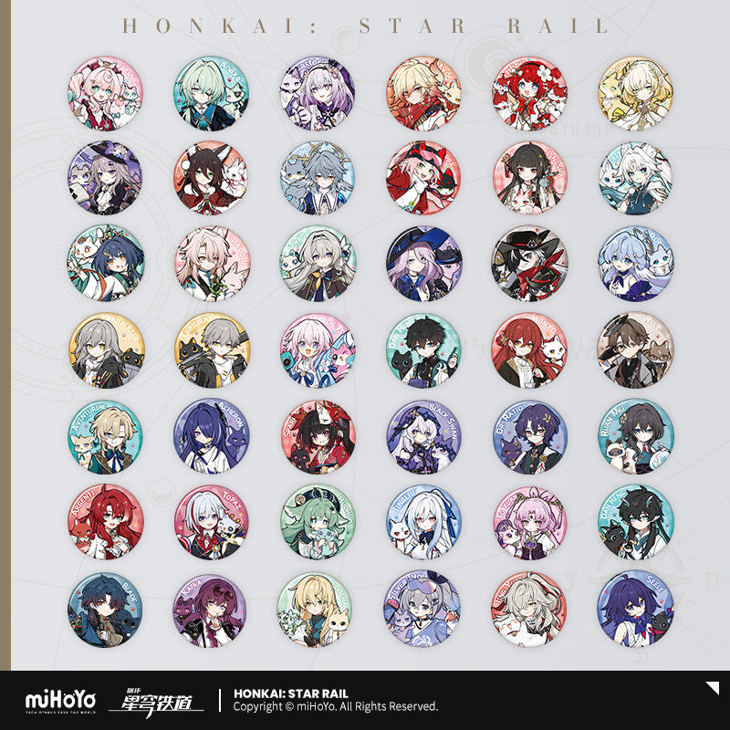 [Official Merchandise] Little Cat Series Tinplate Badges | Honkai: Star Rail
