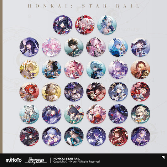 [Official Merchandise] Interstellar Journey Series Tinplate Badge Vol.2 | Honkai: Star Rail