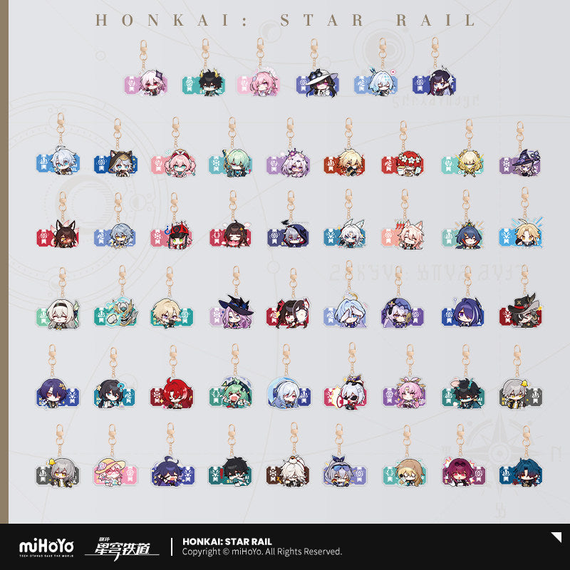 [Official Merchandise] Pom-Pom Gallery Series Acrylic Charms | Honkai: Star Rail