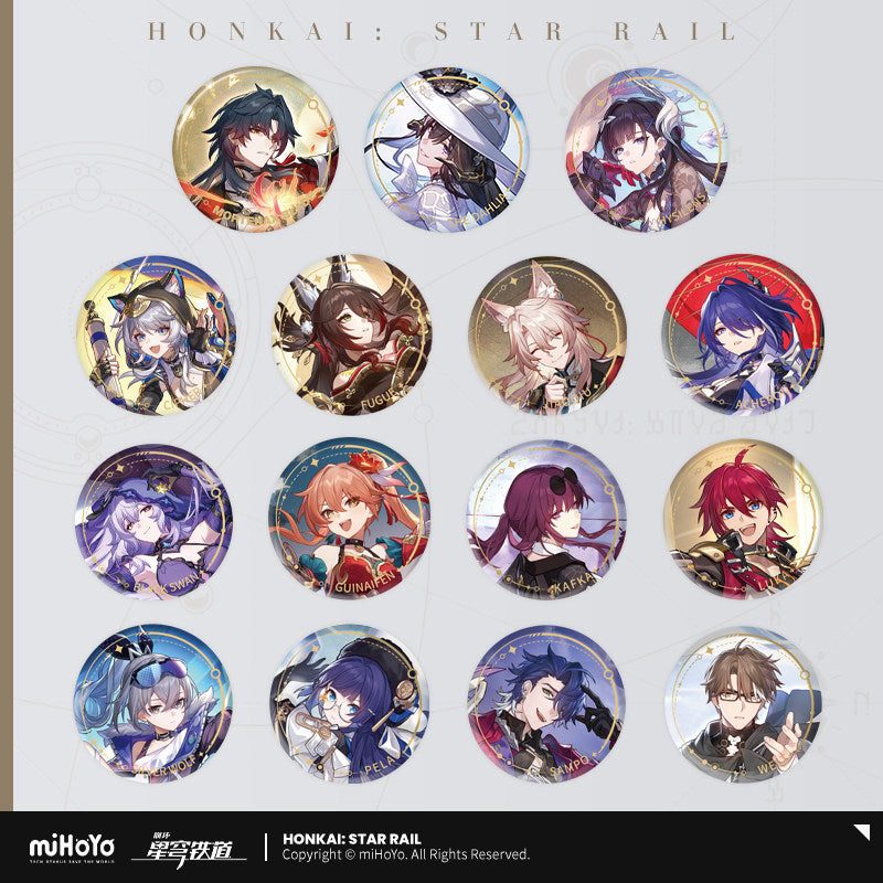 [Official Merchandise] Illustration Series Tinplate Badges - Nihility Path | Honkai: Star Rail