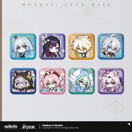 [Official Merchandise] Pom-Pom Exhibition Hall Series: Square Badges | Honkai: Star Rail