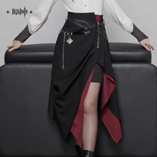 [Pre-Order/Limited] Arlecchino Theme Impression Series Asymmetrical Midi Skirt | Genshin Impact (May 2026)