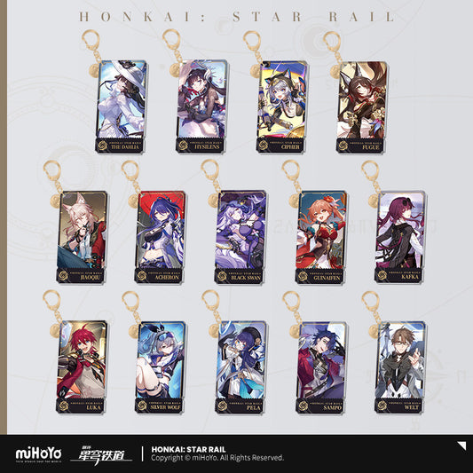 [Official Merchandise] Illustration Series Acrylic Keychains - Nihility Path | Honkai: Star Rail