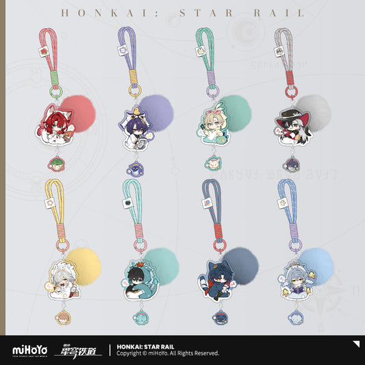 [Official Merchandise] Boys’ Dormitory Series Chibi Acrylic Charm | Honkai: Star Rail