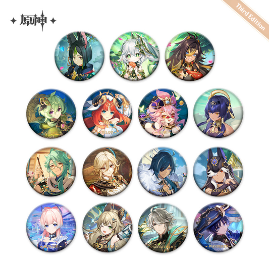 [Official Merchandise] Genshin Impact Theme Series: Character Badges
