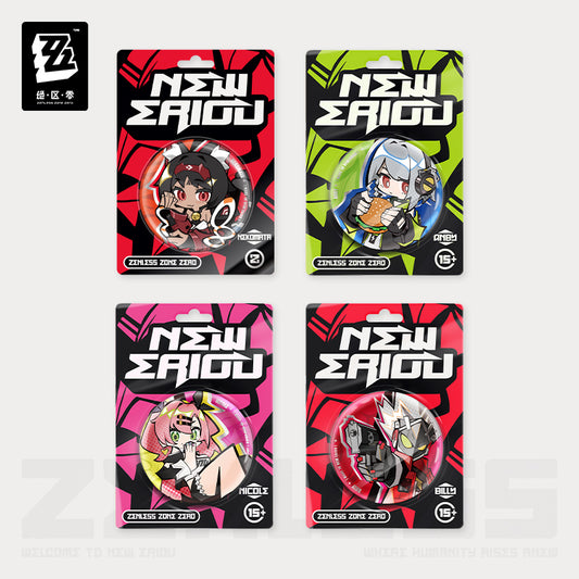 [Official Merchandise] Ridu Series Chibi Tinplate Badges Cunning Hares | Zenless Zone Zero