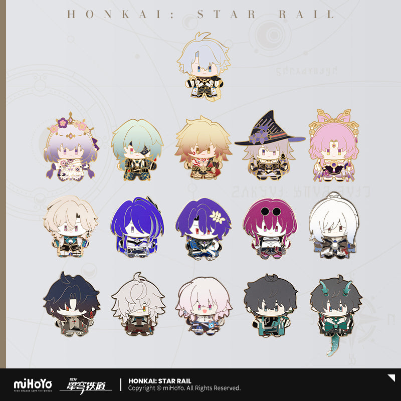 [Official Merchandise] Chibi Doll Series Happy Shake Metal Badge | Honkai: Star Rail