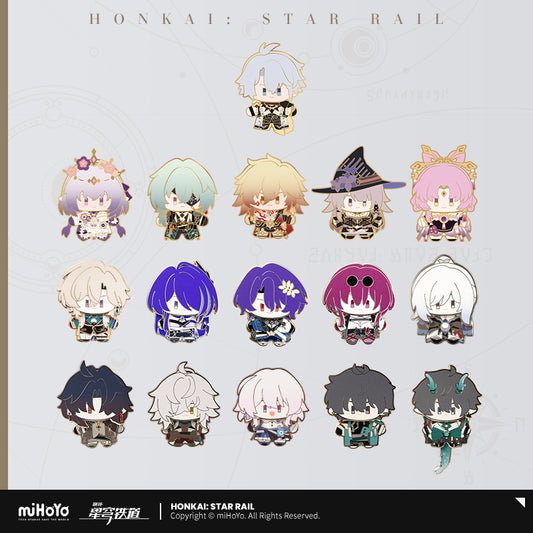 [Official Merchandise] Chibi Doll Series Happy Shake Metal Badge | Honkai: Star Rail