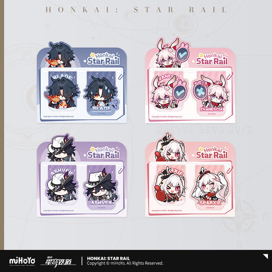 [Official Merchandise] Pom-Pom Gallery Series Soft Magnetic Bookmark Set | Honkai: Star Rail