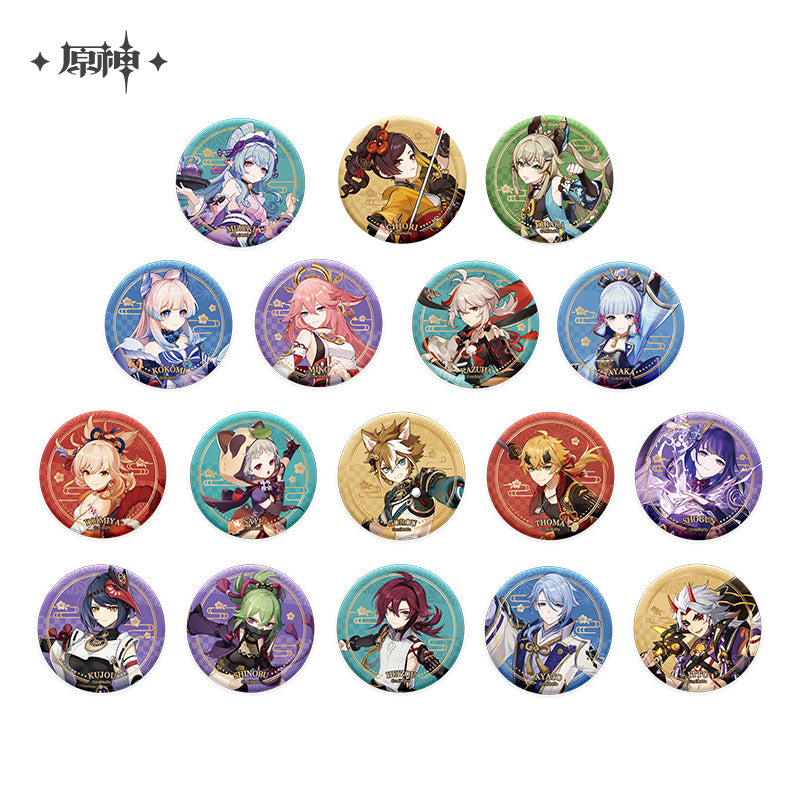 Genshin Impact Inazuma City Theme Series Character Badge