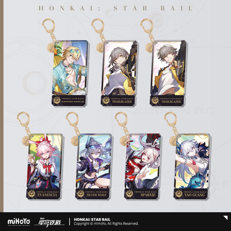 [Official Merchandise] Illustration Series Acrylic Keychains - Elation Path | Honkai: Star Rail