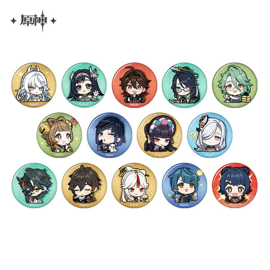 [Official Merchandise] Chibi Emoji Series Badge - Liyue Harbor | Genshin Impact