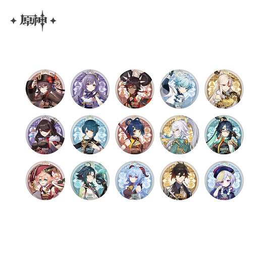 [Pre-Order] Liyue Harbor Theme Series Character Badge - New Craft | Genshin Impact (July 2026)