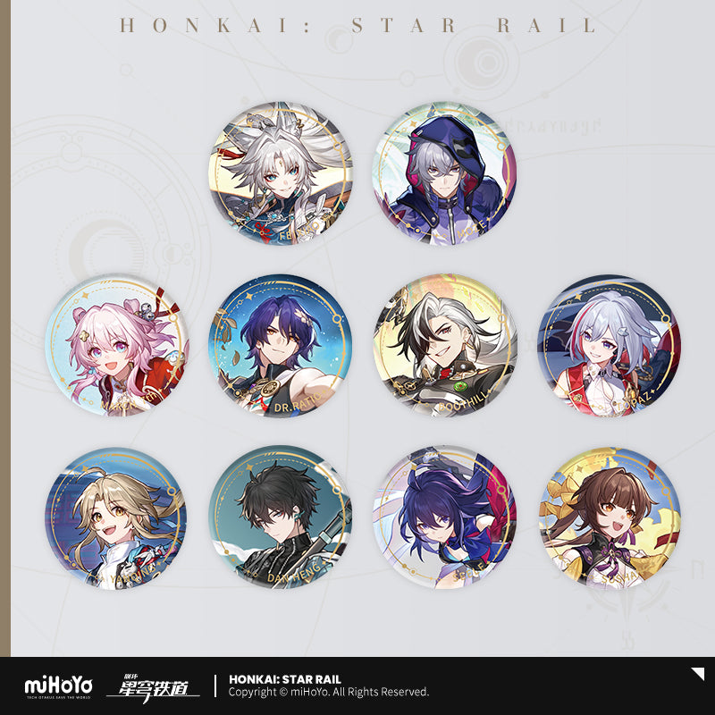 [Official Merchandise] Illustration Series Tinplate Badges - The Hunt Path | Honkai: Star Rail