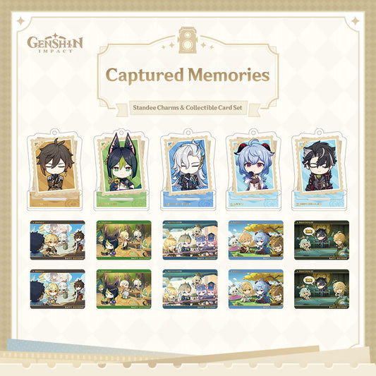 [Official Merchandise] Captured Memories Series: Character Standee Collectible Card Set | Genshin Impact