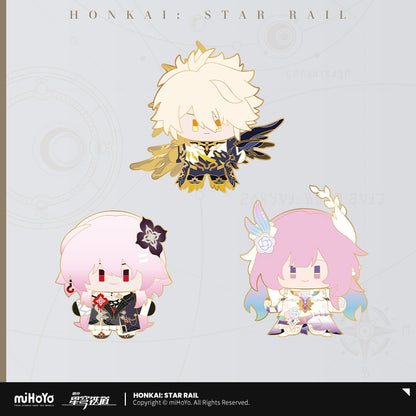 [Official Merchandise] Chibi Doll Series Happy Shake Metal Badge | Honkai: Star Rail