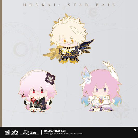 [Official Merchandise] Chibi Doll Series Happy Shake Metal Badge | Honkai: Star Rail