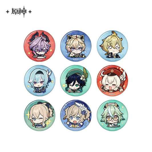 [Official Merchandise] Chibi Emoji Series Badge - Mondstadt | Genshin Impact