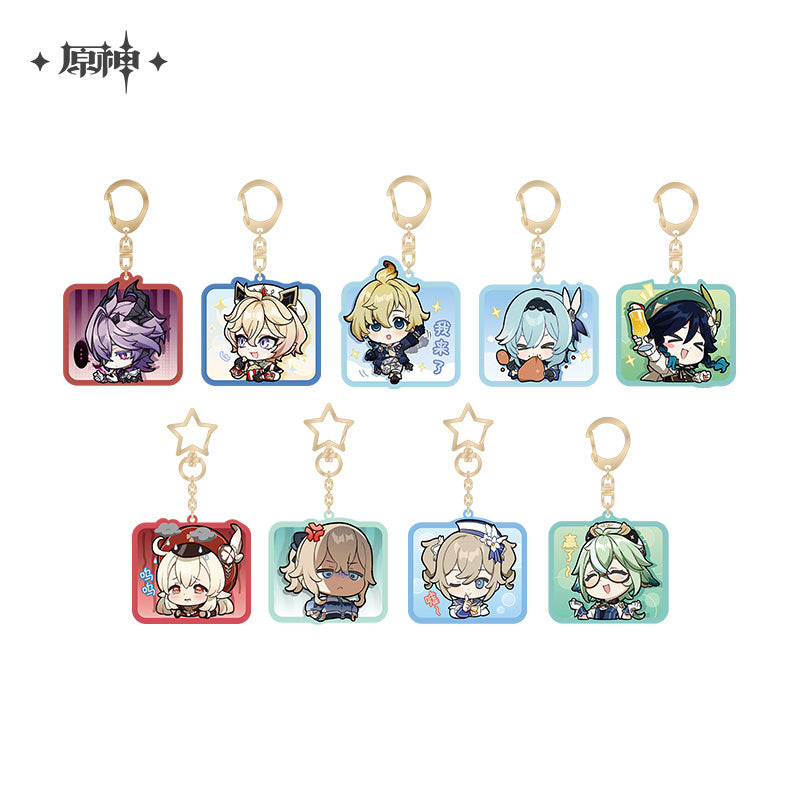 [Official Merchandise] Chibi Emoji Series Acrylic Charm - Mondstadt | Genshin Impact