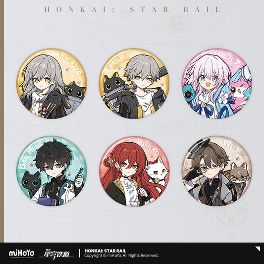 [Official Merchandise] Little Cat Series Tinplate Badges | Honkai: Star Rail