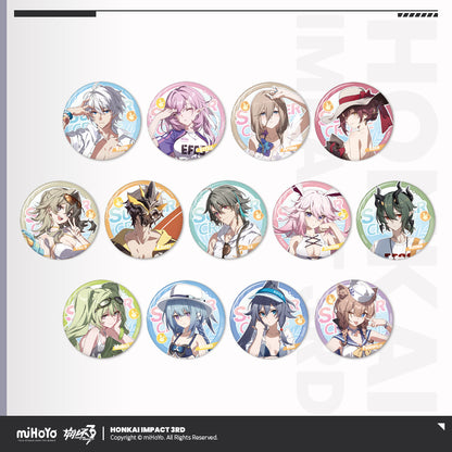 [Official Merchandise] Summer Cruise Series Tinplate Badge Vol.4 | Honkai Impact 3rd