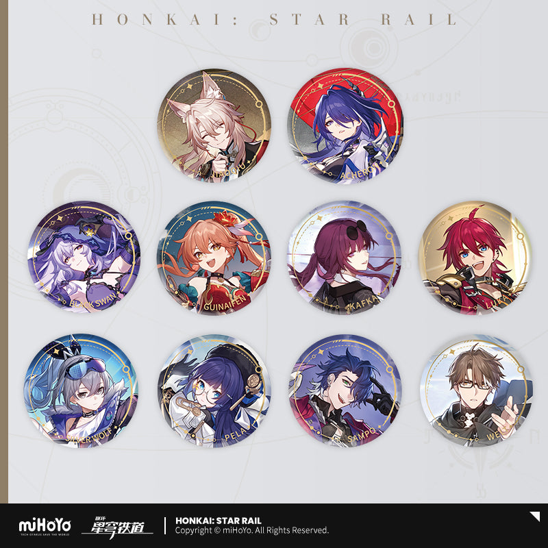 [Official Merchandise] Illustration Series Tinplate Badges - Nihility Path | Honkai: Star Rail